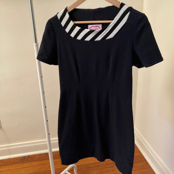 Smak Parlour Knit tunic dress black, size Large - Picture 2 of 7